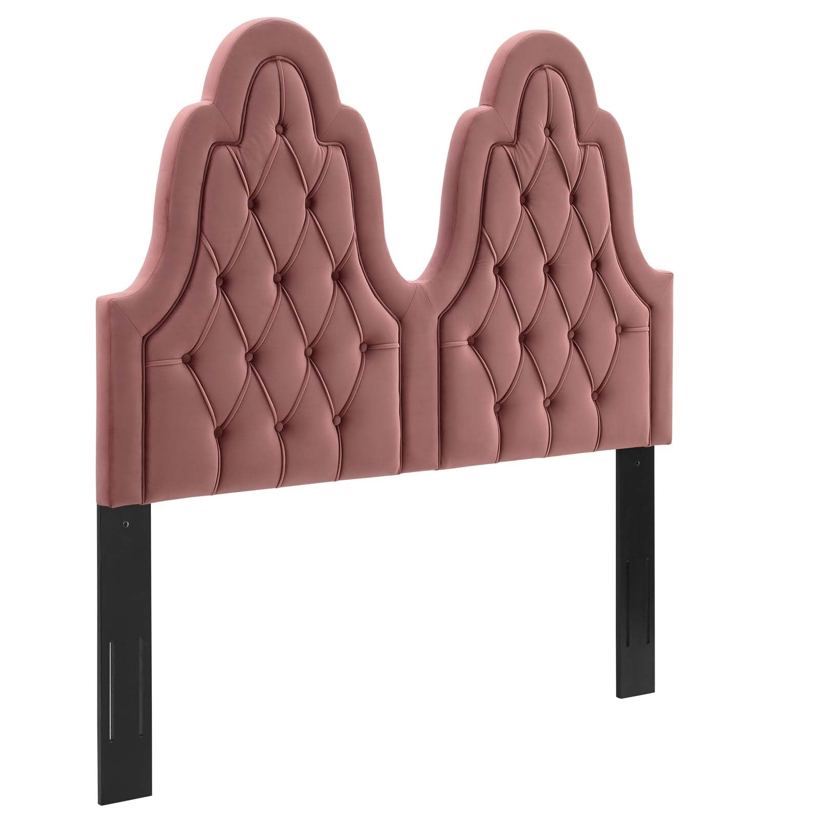 Modway Headboards - Augustine Tufted Performance Velvet King/California King Headboard Dusty Rose