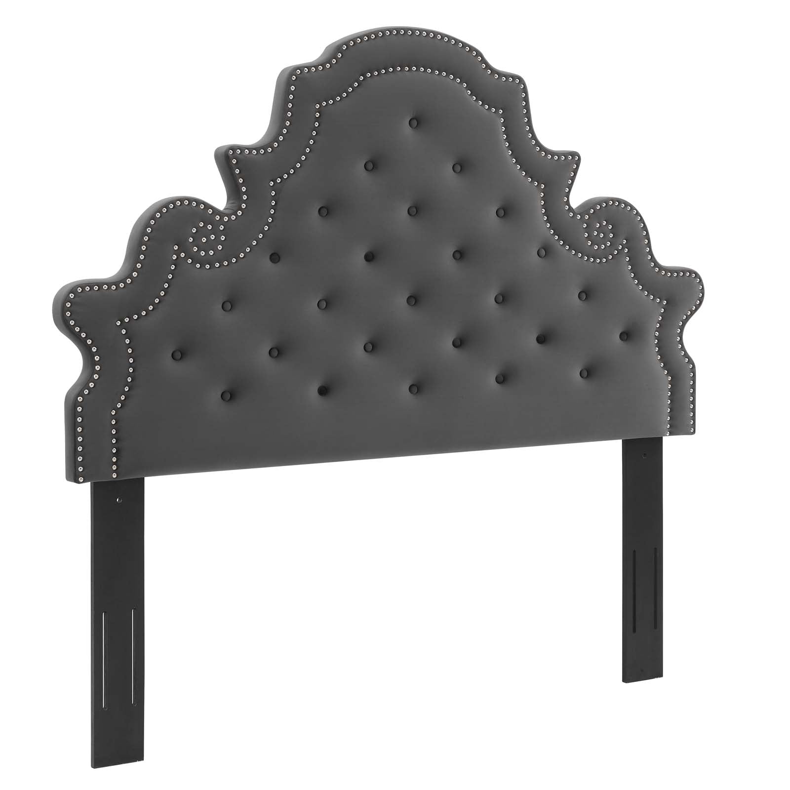 Modway Headboards - Diana Tufted Performance Velvet Twin Headboard Charcoal