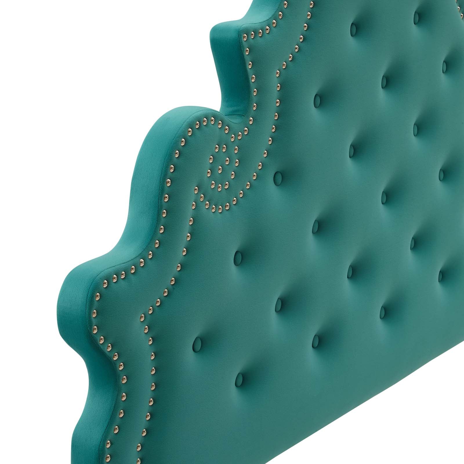 Modway Headboards - Diana Tufted Performance Velvet Twin Headboard Teal