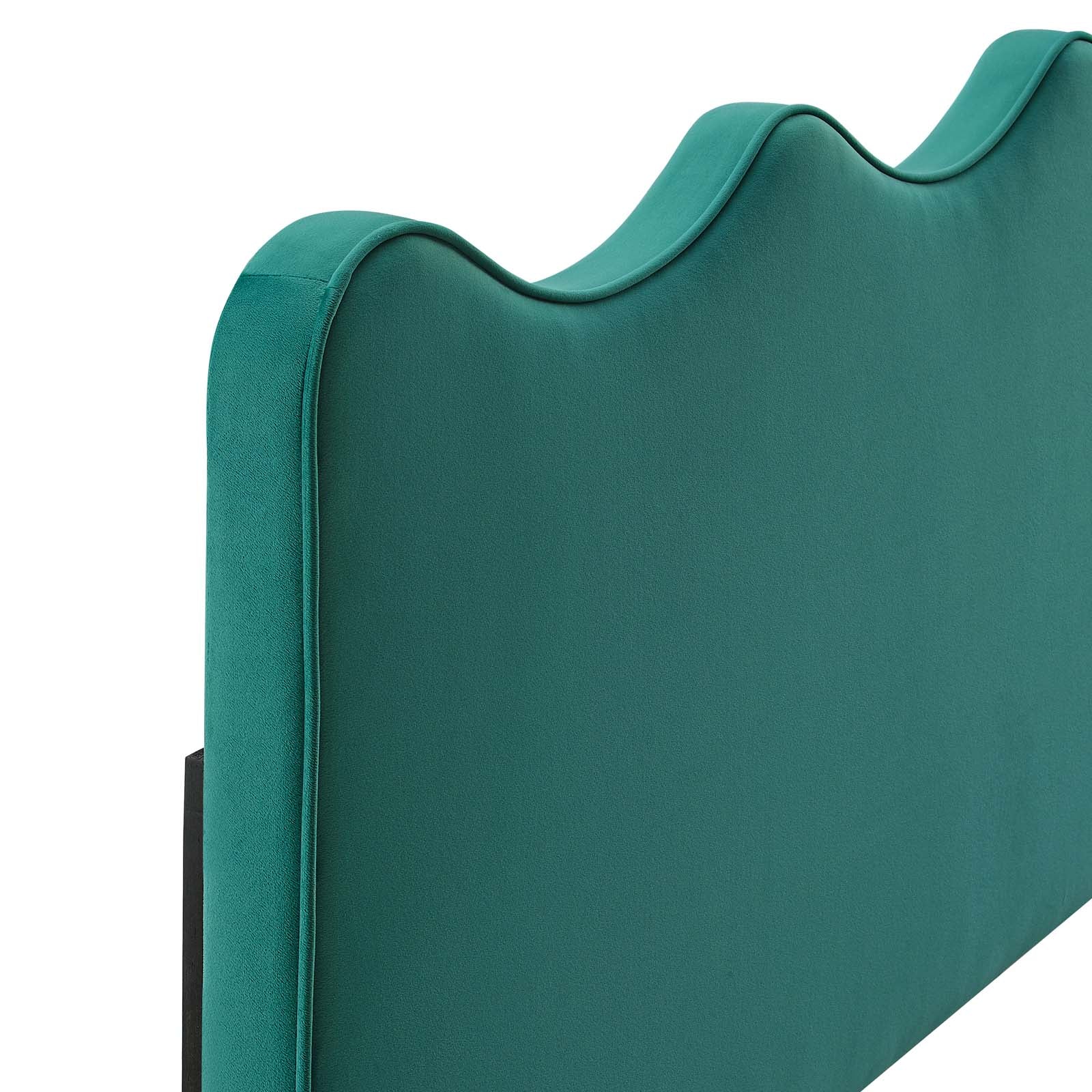 Modway Headboards - Athena Performance Velvet Twin Headboard Teal