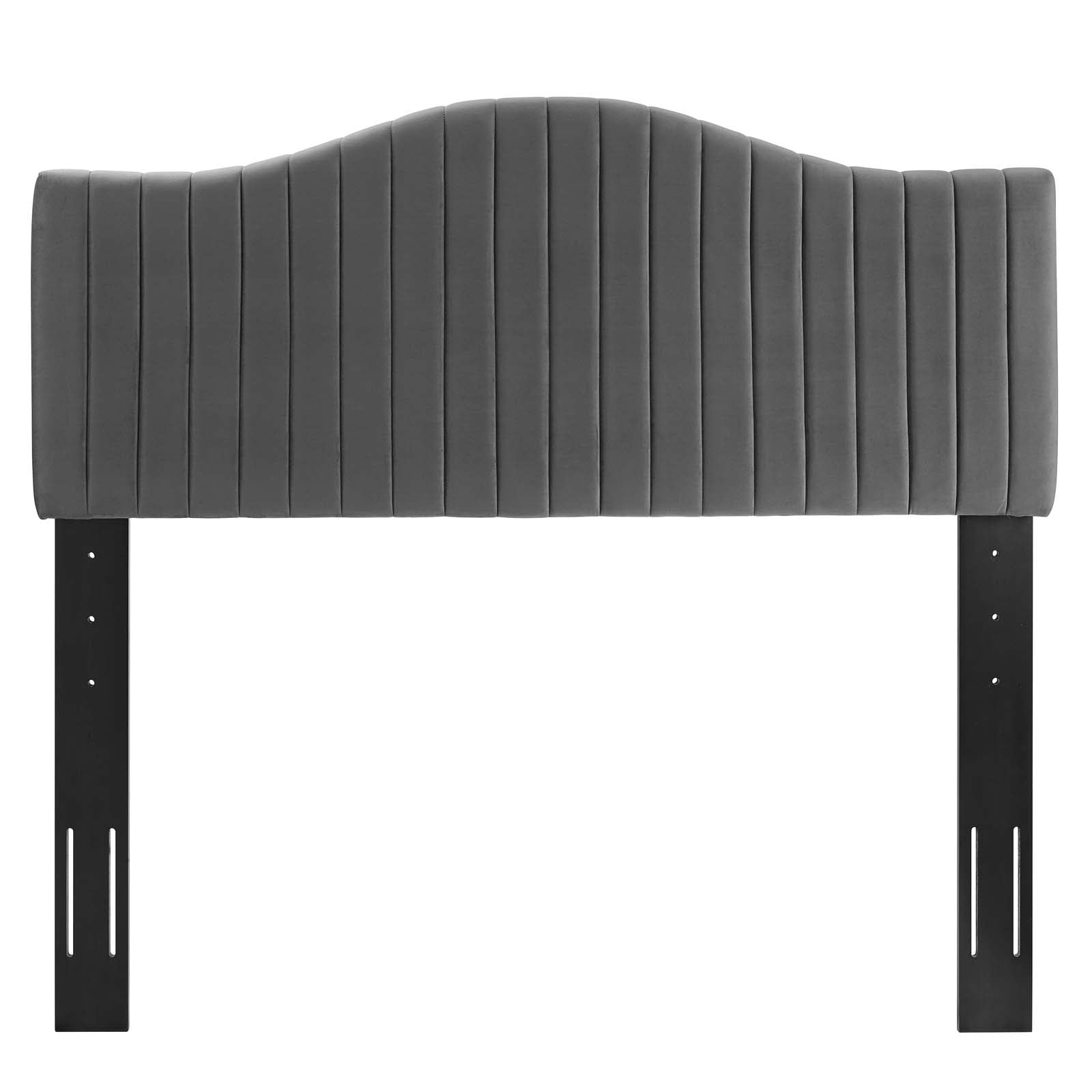 Modway Headboards - Brielle Channel Tufted Twin Headboard Charcoal
