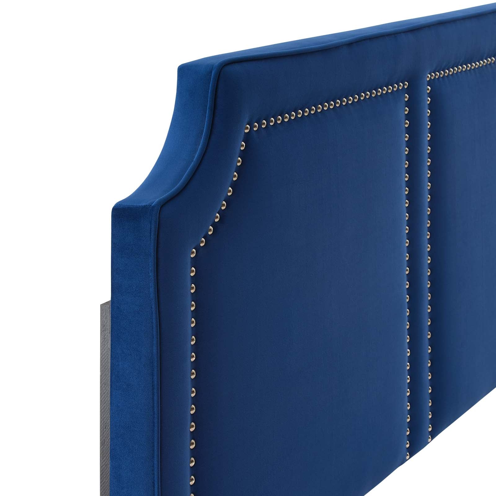 Modway Headboards - Cynthia Performance Velvet King/California King Headboard Navy