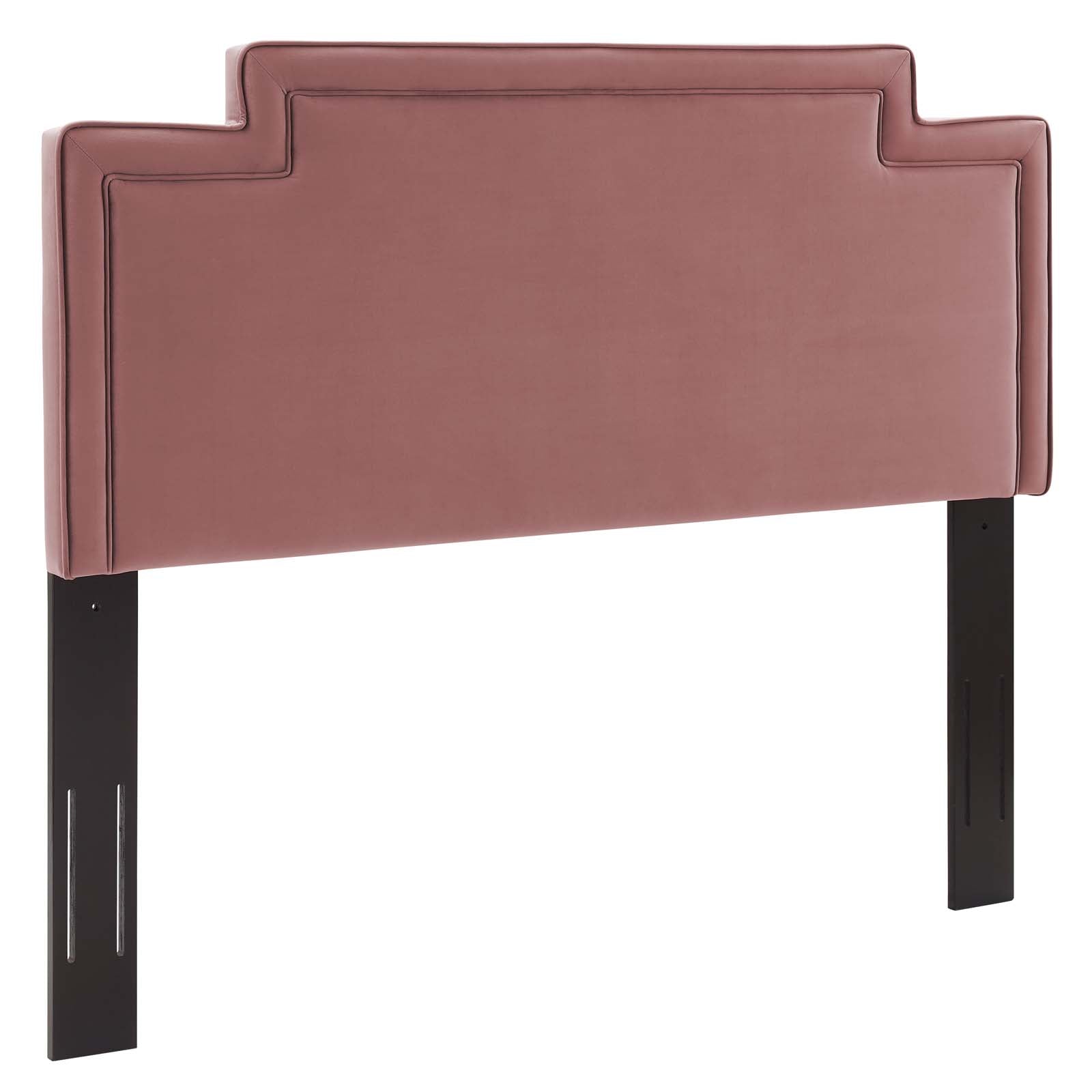 Modway Headboards - Transfix Performance Velvet Twin Headboard Dusty Rose