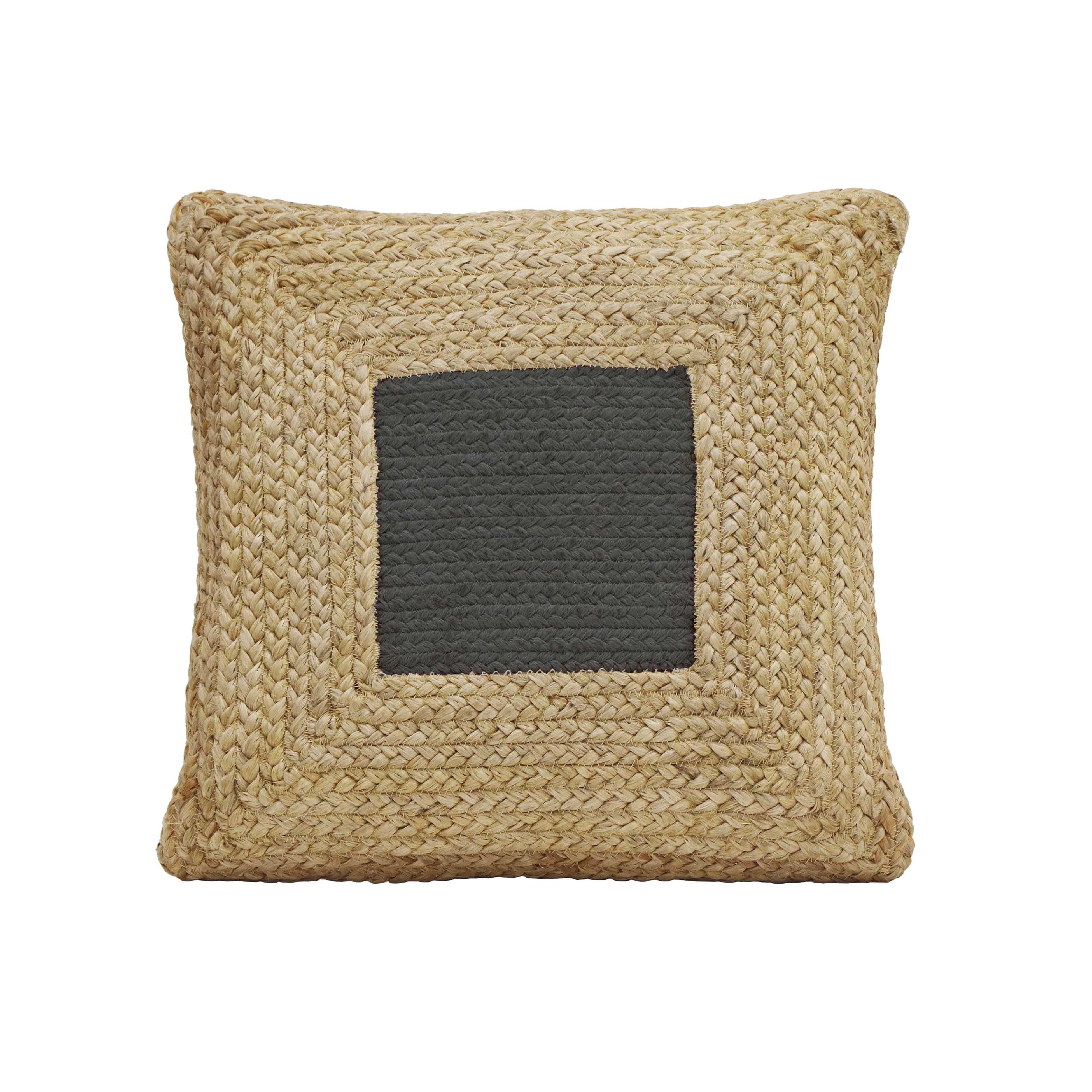 Tov Furniture Pillows - Blank Mind Black Square Accent Pillow
