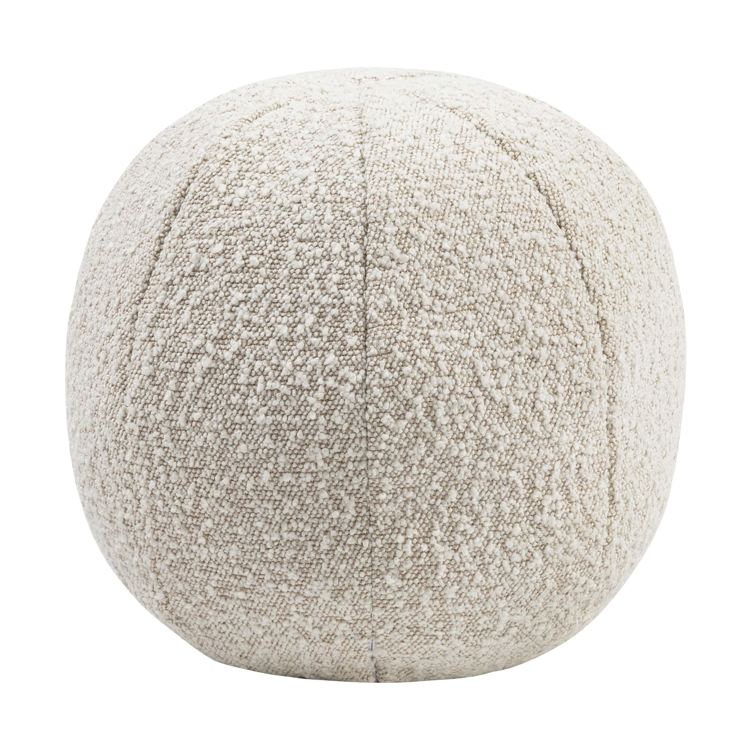 Tov Furniture Pillows - Boba 14 Inch Beige Boucle Pillow