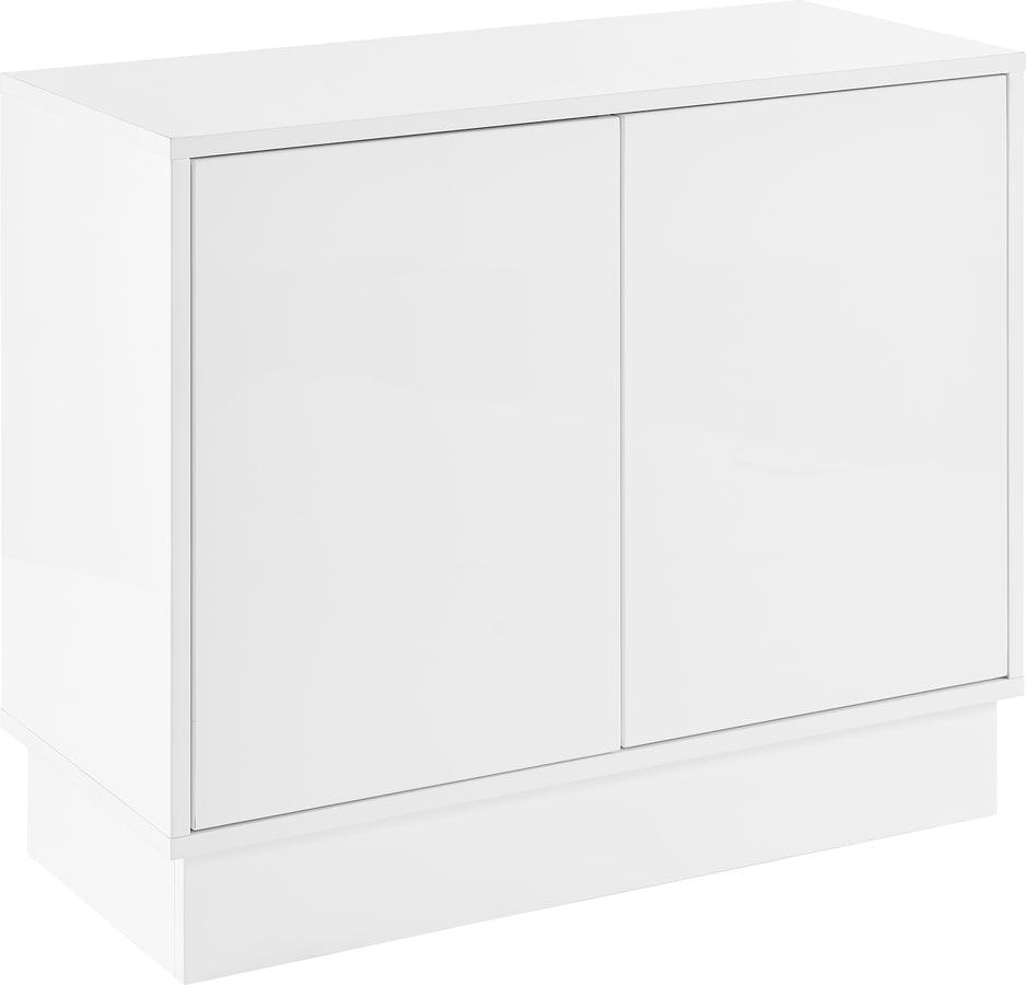 Euro Style Buffets & Cabinets - Tresero 44-Inch Cabinet in High Gloss White