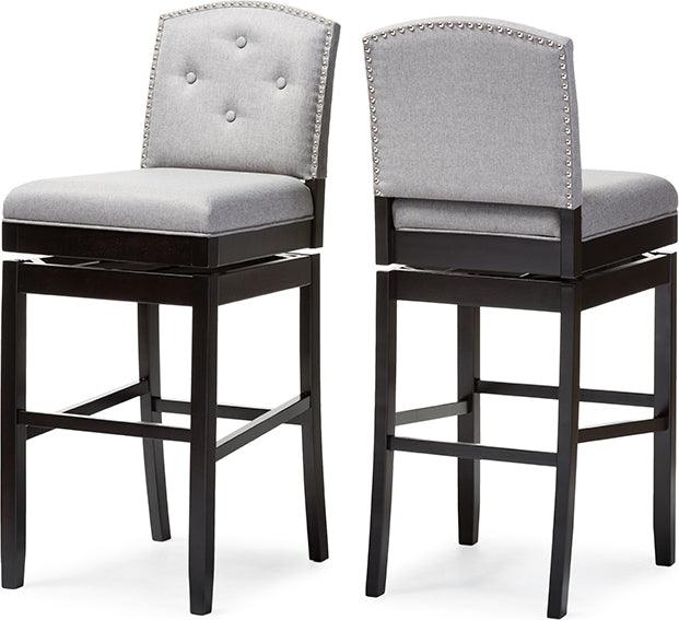 Wholesale Interiors Barstools - Ginaro Bar Stool Gray (Set of 2)
