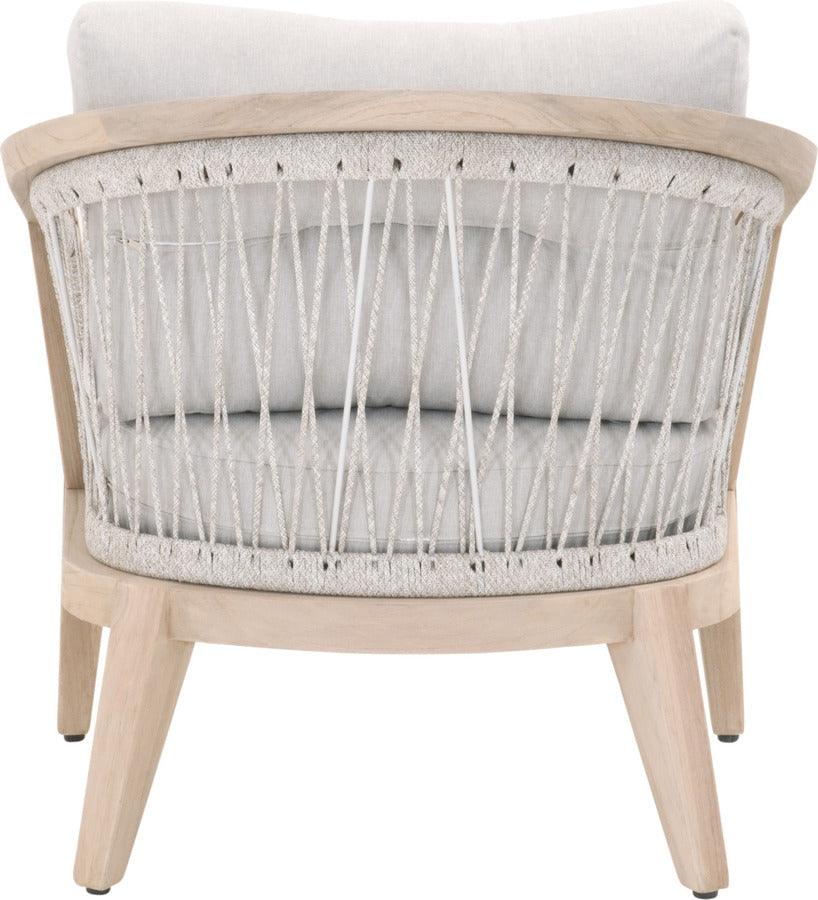 Essentials For Living Chairs - Web Outdoor Club Chair Taupe & White