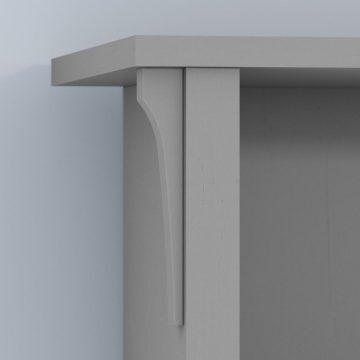 Bush Business Furniture Shoe Storage - Hall Tree with Storage Bench Cape Cod Gray