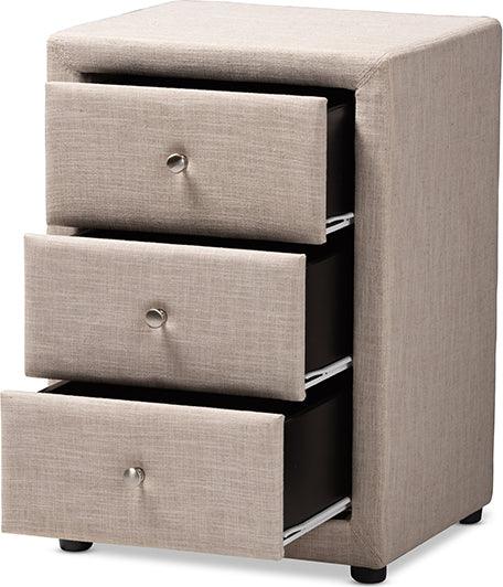 Wholesale Interiors Nightstands & Side Tables - Tessa Nightstand Beige