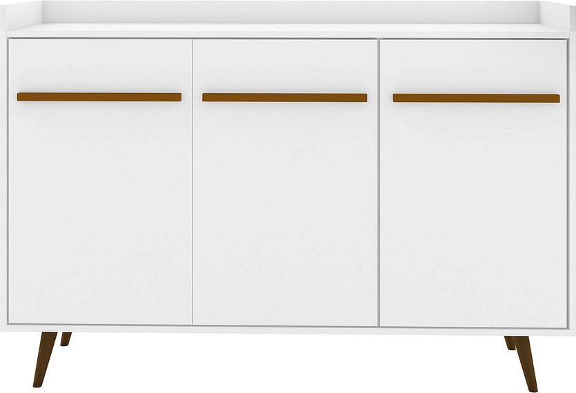 Manhattan Comfort Buffets & Sideboards - Bradley 53.54 Buffet Stand with 4 Shelves White