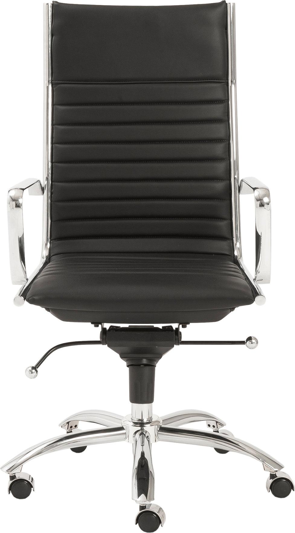 Euro Style Task Chairs - Dirk High Back Office Chair Black