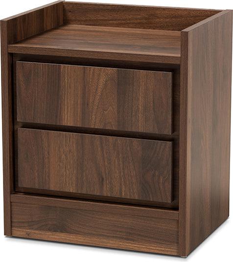 Wholesale Interiors Nightstands & Side Tables - Hale Nightstand Walnut brown