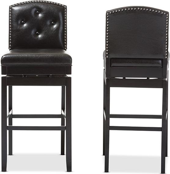 Wholesale Interiors Barstools - Ginaro Bar Stool Dark Brown (Set of 2)