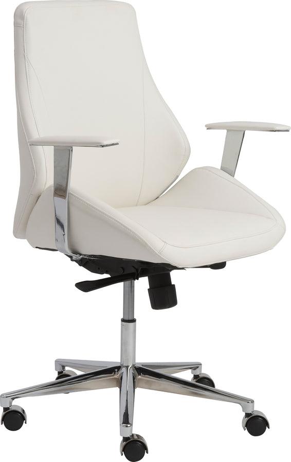 Euro Style Task Chairs - Bergen Low Back Office Chair White