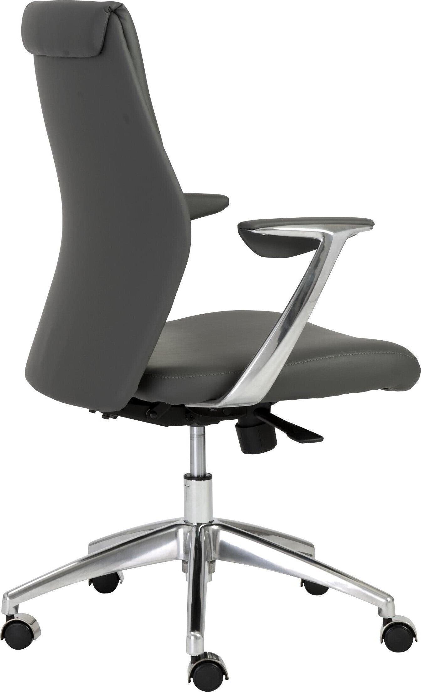 Euro Style Task Chairs - Crosby Low Back Office Chair Gray