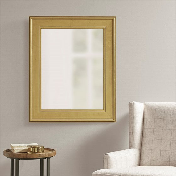 Olliix.com Mirrors - Rectangle Accent Mirror Antique Gold