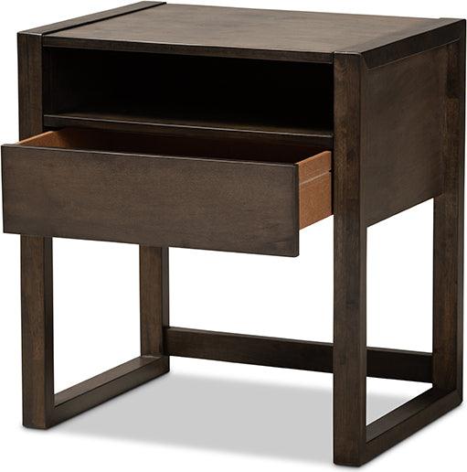 Wholesale Interiors Nightstands & Side Tables - Inicio Nightstand Charcoal brown