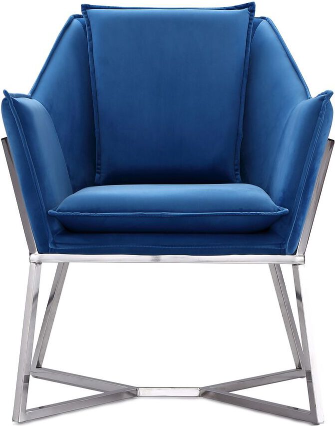 Manhattan Comfort Accent Chairs - Origami Accent Chair in Blue
