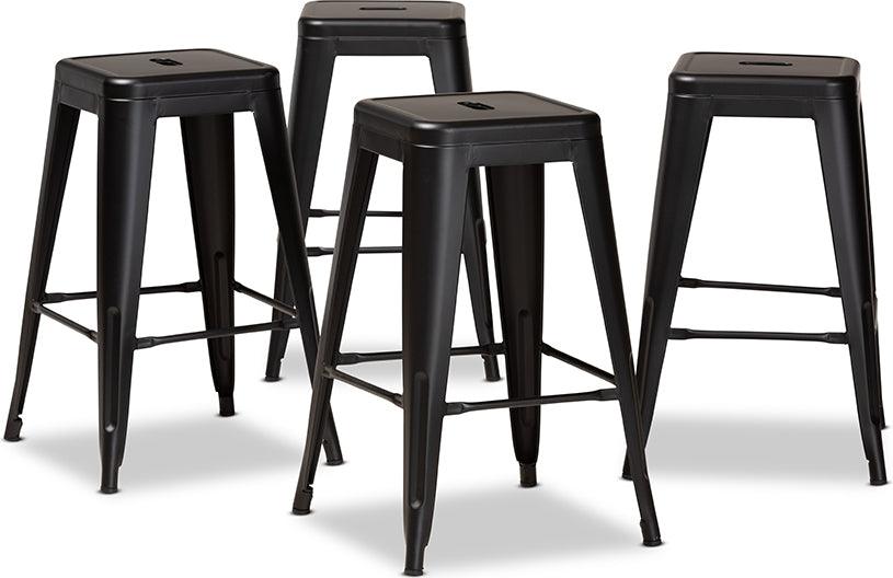 Wholesale Interiors Barstools - Horton Counter Stool Black (Set of 4)