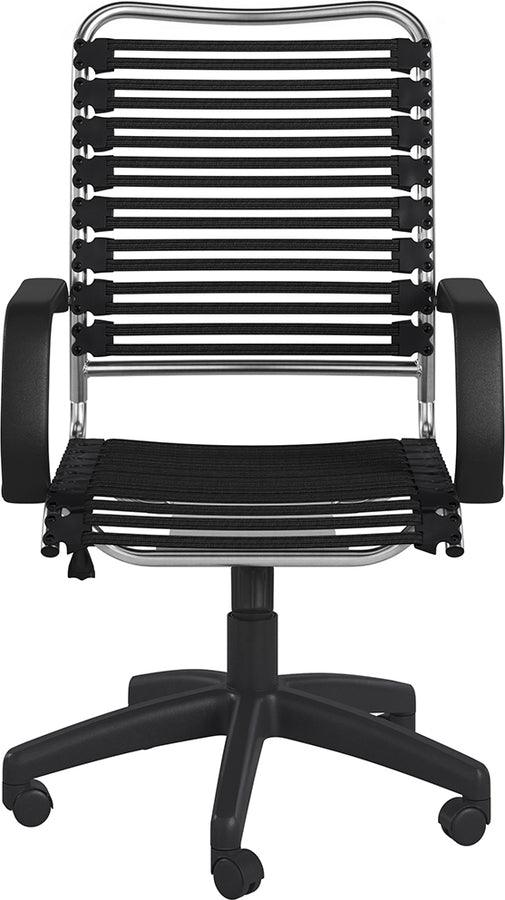 Euro Style Task Chairs - Allison Bungie Flat High Back Task Chair Black