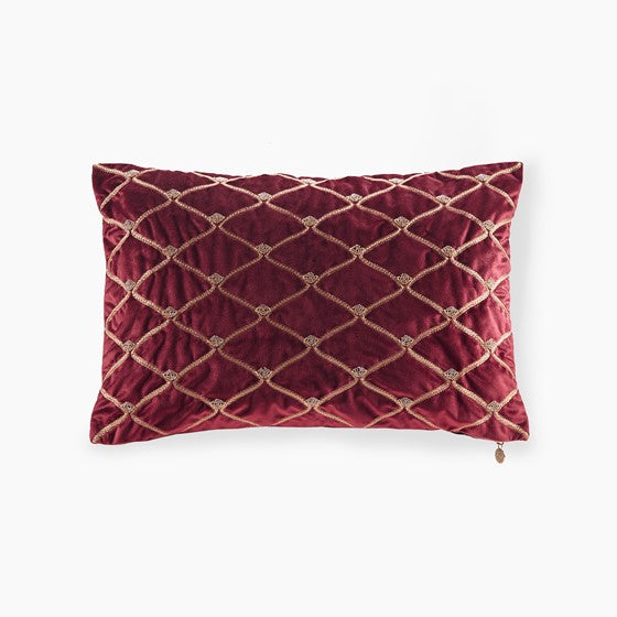 Olliix.com Pillows & Throws - Oblong Decor Pillow Burgundy