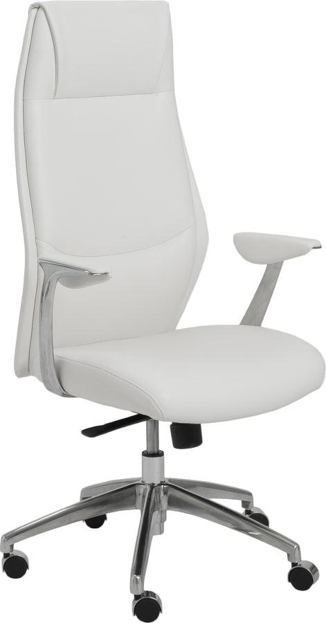 Euro Style Task Chairs - Crosby High Back Office Chair White