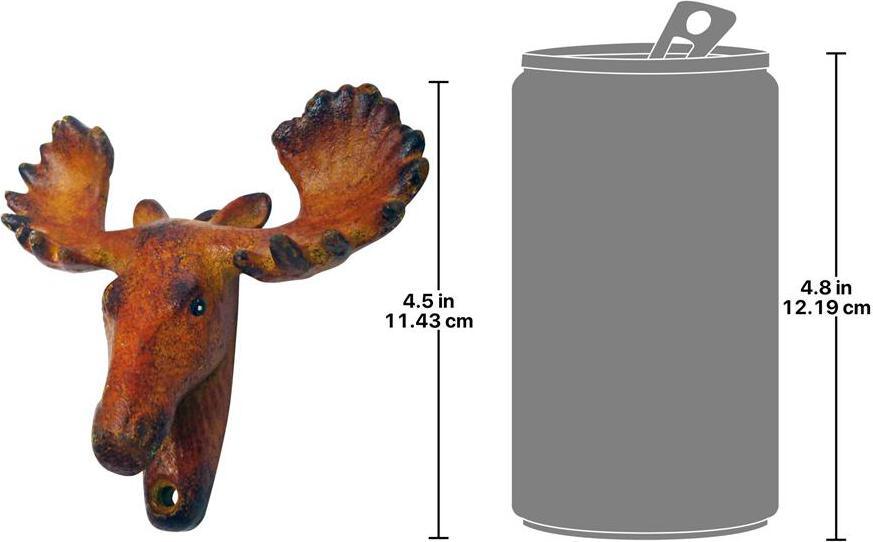Design Toscano Bar Gifts - Moose Head Cast Iron Bottle Opener