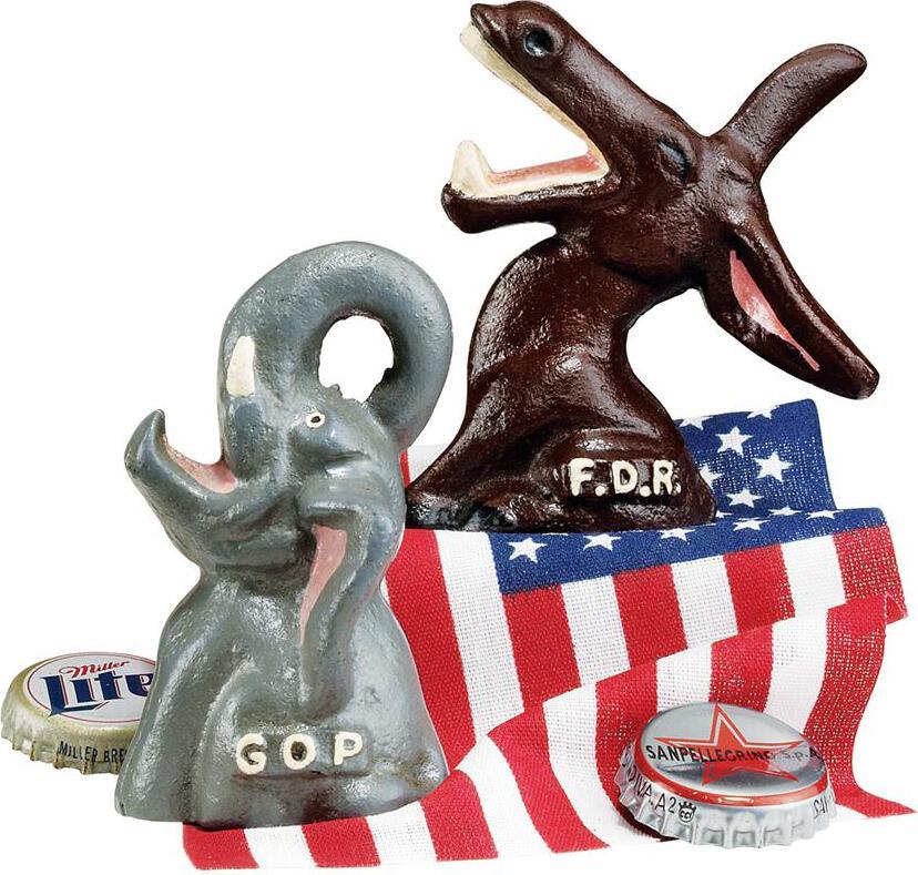 Design Toscano Bar Gifts - Fdr Donkey Cast Iron Bottle Opener