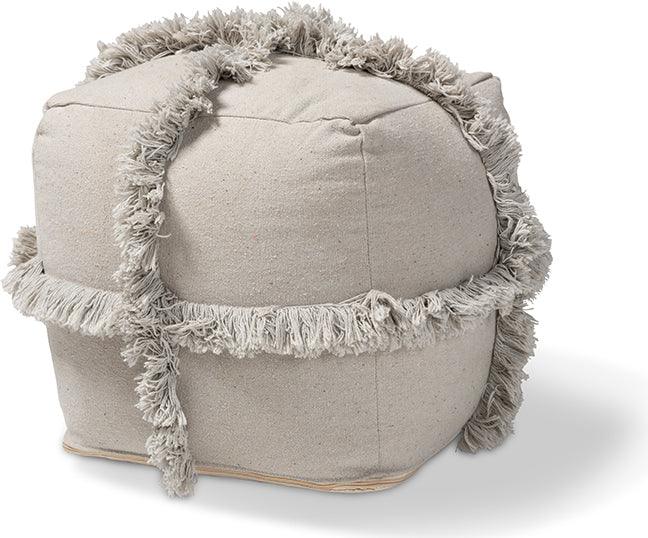 Wholesale Interiors Ottomans & Stools - Alfro Moroccan Ottoman Gray