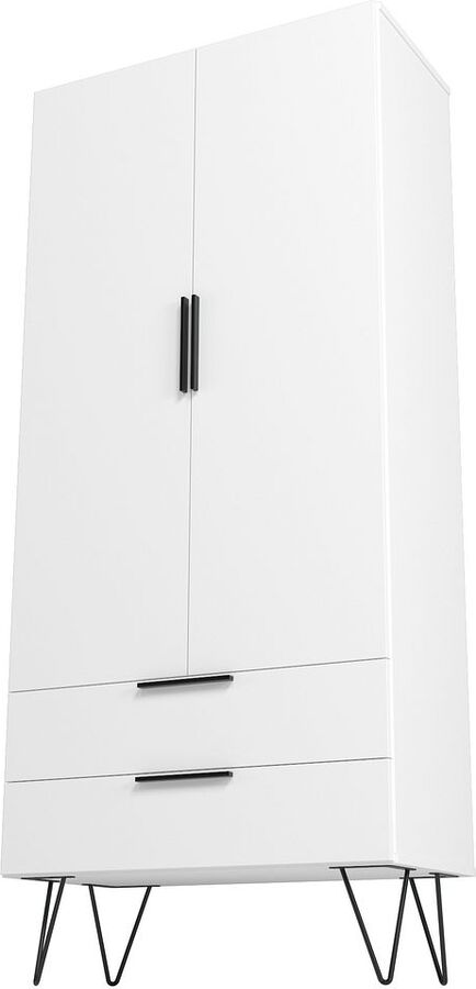 Manhattan Comfort Cabinets & Wardrobes - Beekman 67.32 Tall Cabinet in White