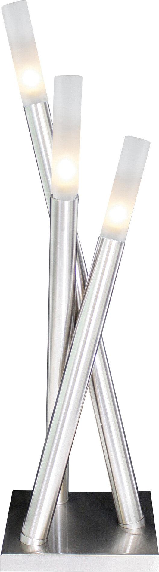 Lumisource Table Lamps - Icicle Table Lamp Brushed Nickel