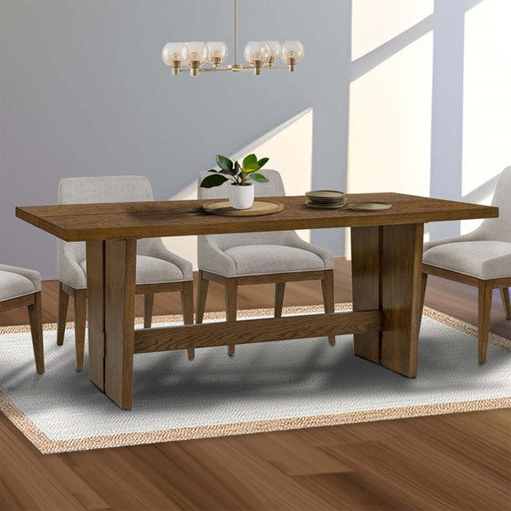 Olliix.com Dining Tables - Dining Table 76" Brown