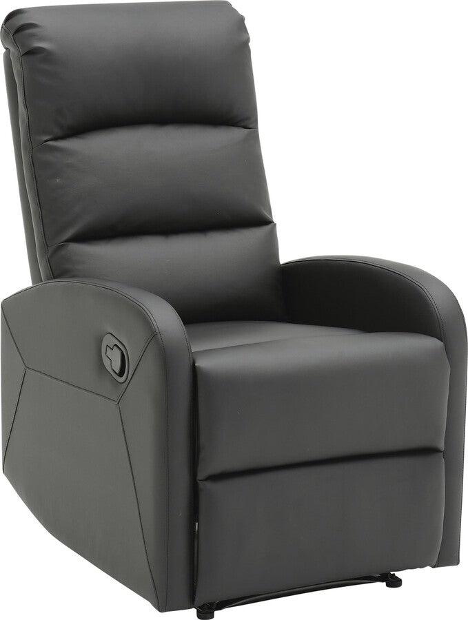 Lumisource Recliners - Dormi Recliner Chair 40.5" Black PU