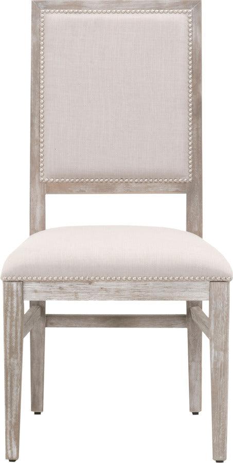 Essentials For Living Dining Chairs - Dexter Dining Chair, Set of 2 Stone Linen, Natural Gray