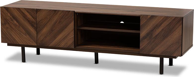 Wholesale Interiors TV & Media Units - Berit Walnut Brown Finished Wood TV Stand