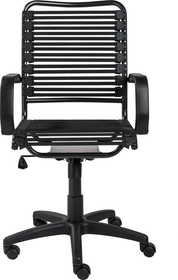 Euro Style Task Chairs - Allison Bungie Flat High Back Office Chair Black