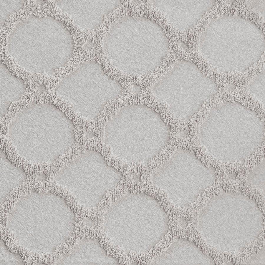 Olliix.com Pillows & Throws - 1 Farm House Cotton Tufted Chenille Lightweight Throw With Fringe Tassel 50x60+4x2" Ivory