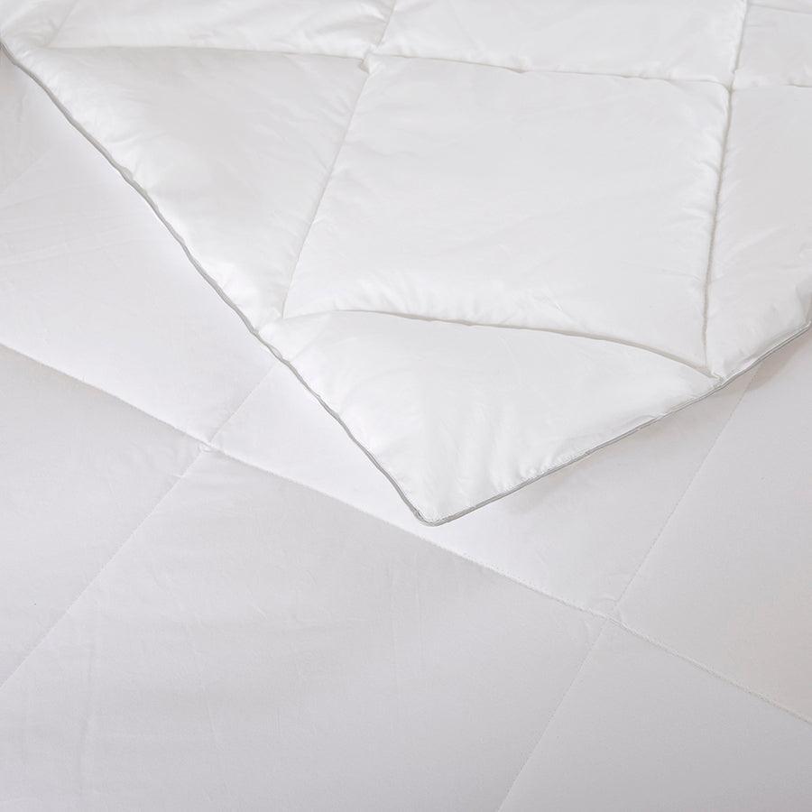 Olliix.com Comforters & Blankets - 1000 TC Cotton Rich 90 " W Quilted Down Alt Comforter White Full/Queen