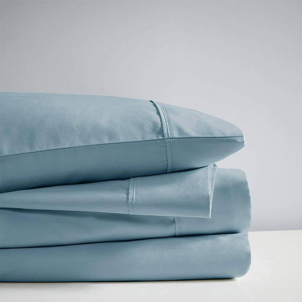 Olliix.com Sheets & Sheet Sets - 1000 Thread Count Queen Sheet Set Blue