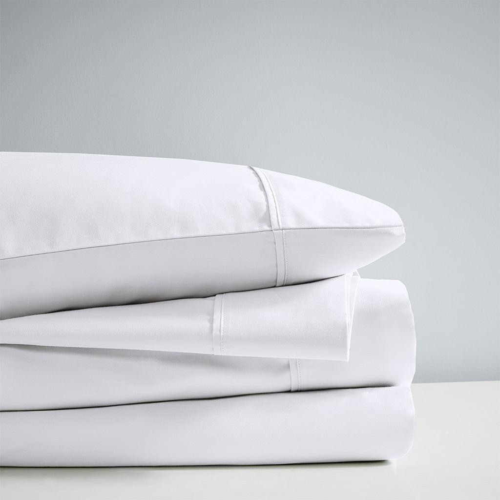 Olliix.com Sheets & Sheet Sets - 1000 Thread Count Queen Sheet Set White