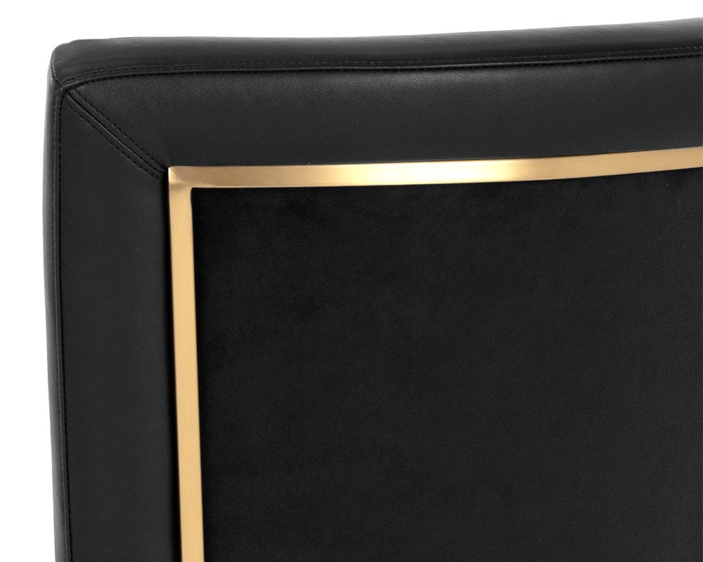 SUNPAN Dining Chairs - Alister Dining Chair - Bravo Black / Abbington Black