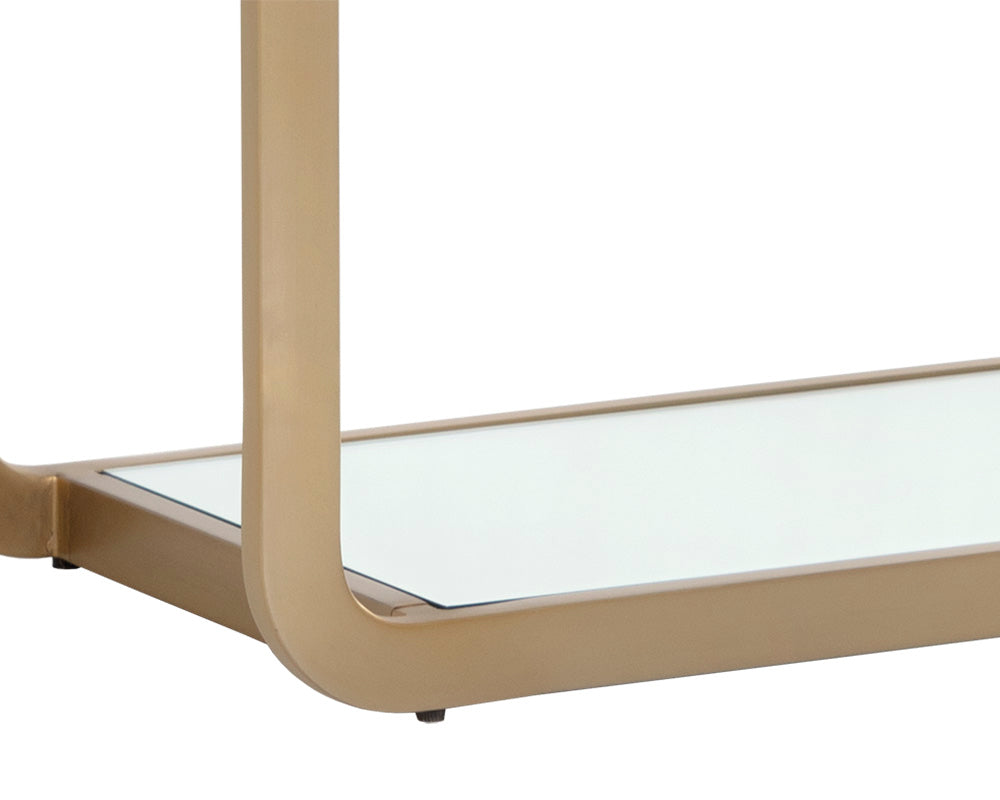 SUNPAN Bookcases & Display Units - Ambretta Bookcase - Large - Gold / Clear