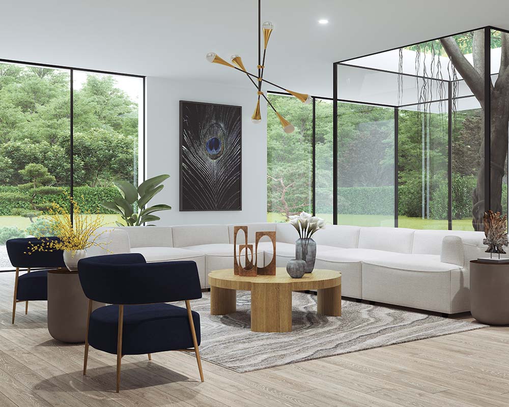 SUNPAN Coffee Tables - Alouette Coffee Table - Aged Oak