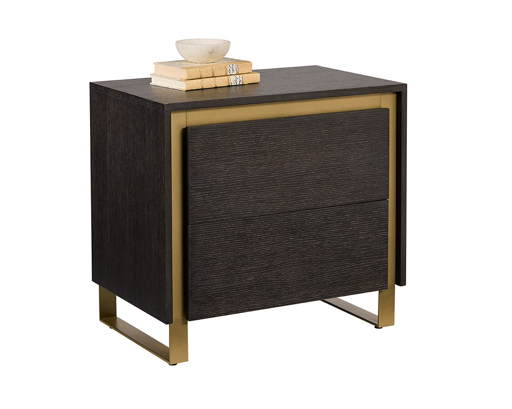 SUNPAN Nightstands & Side Tables - Alvaro Nightstand - Rustic Bronze