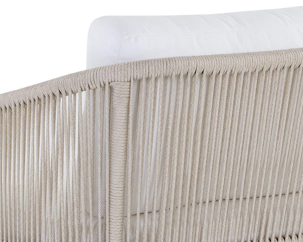SUNPAN Outdoor Chairs - Allariz Swivel Armchair - Greige - Stinson White
