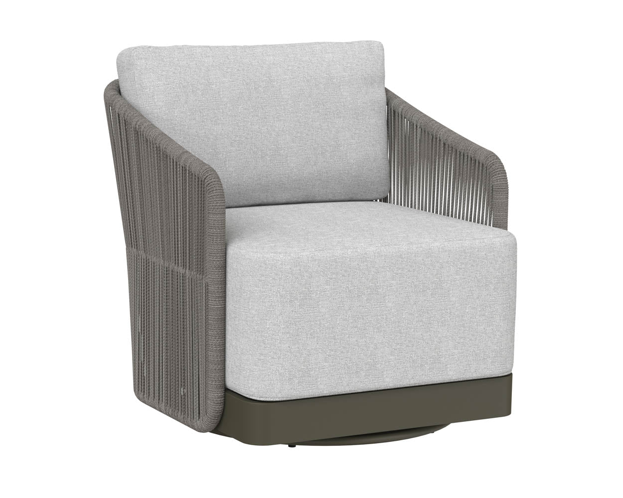 SUNPAN Outdoor Chairs - Allariz Swivel Armchair - Warm Grey - Gracebay Light Grey