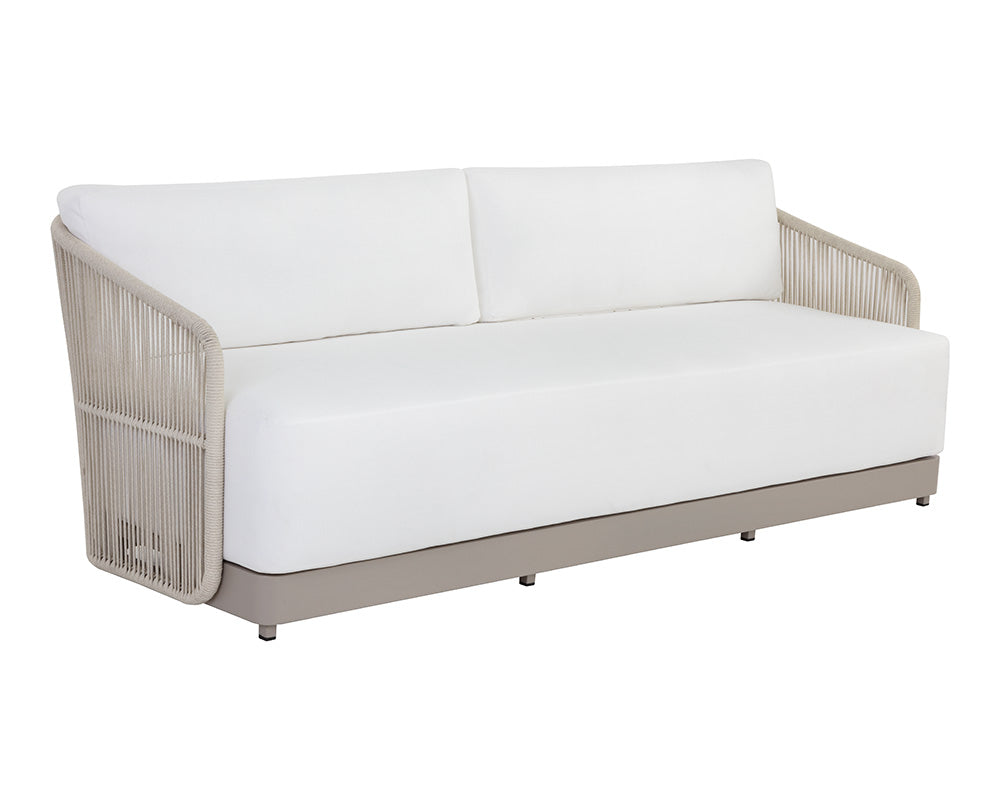 SUNPAN Outdoor Sofas - Allariz Sofa - Greige - Stinson White
