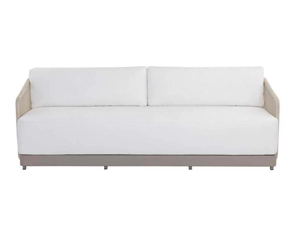 SUNPAN Outdoor Sofas - Allariz Sofa - Greige - Stinson White