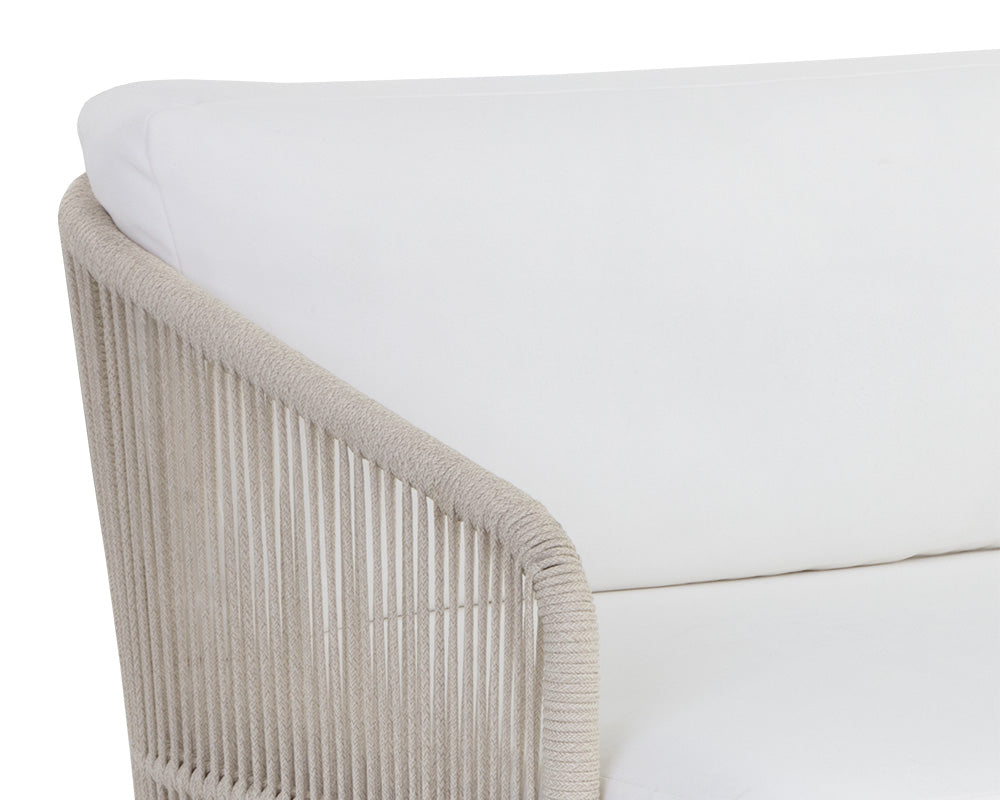 SUNPAN Outdoor Sofas - Allariz Sofa - Greige - Stinson White